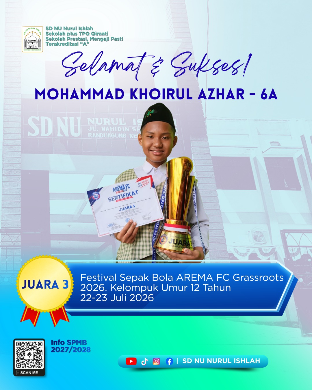 Festival Sepak Bola AREMA FC Grassroots 2026 (Kelompok Umur 12 Tahun)
